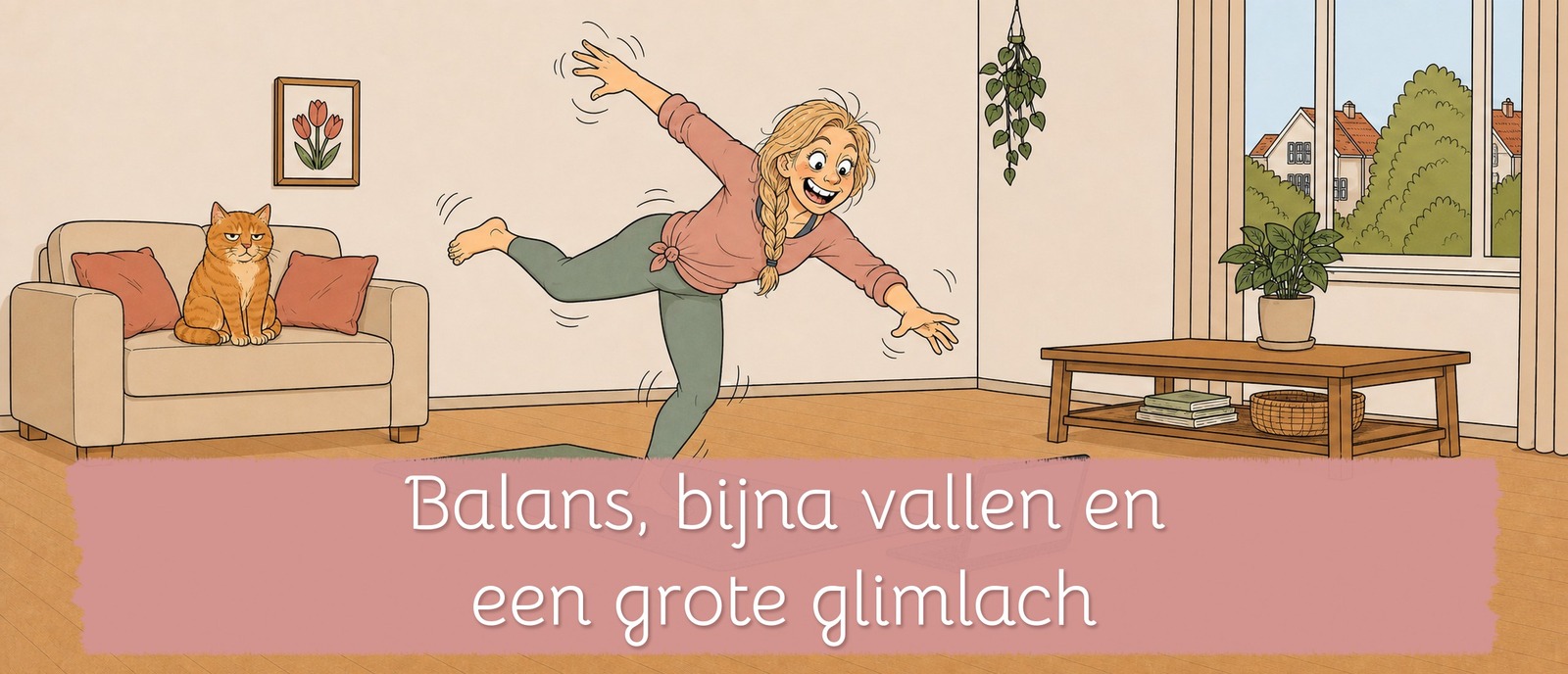 Balans, bijna vallen en een grote glimlach