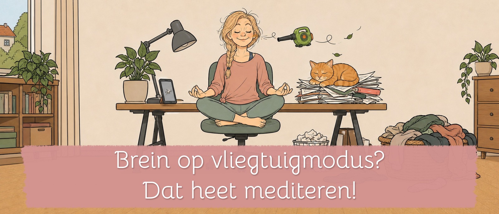 Brein op vliegtuigmodus? Dat heet mediteren!