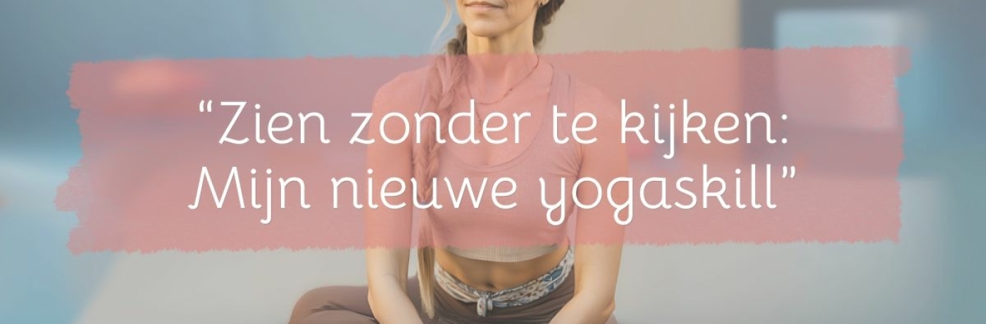 Mijn nieuwe yogaskill: Zien zonder te kijken