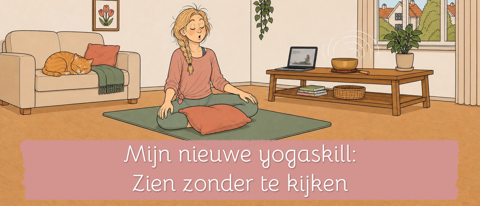 Mijn nieuwe yogaskill: Zien zonder te kijken